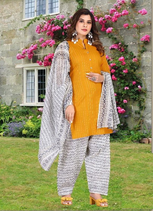 Riyaa Suhani 1 New Cotton Printed Ethnic Wear Kurti Pant With Dupatta Readymade Suit Collection